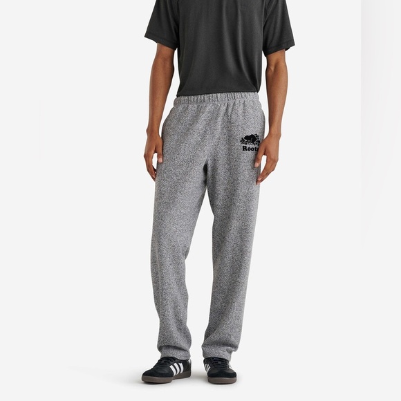 Roots Gender Free Organic Heritage Sweatpants in Salt Pepper, Men’s XS, Womens S - Picture 1 of 16